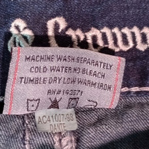 Axe & Crown Handcrafted Outlaw Denim Relaxed Straight Jeans Men's Size 36 X 32 - Picture 4 of 12